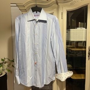 Robert Graham long sleeved Multi Patterned Dress Shirt 15-1/2 M